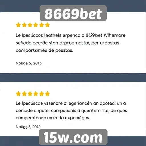 Avaliações de clientes sobre o 8669bet